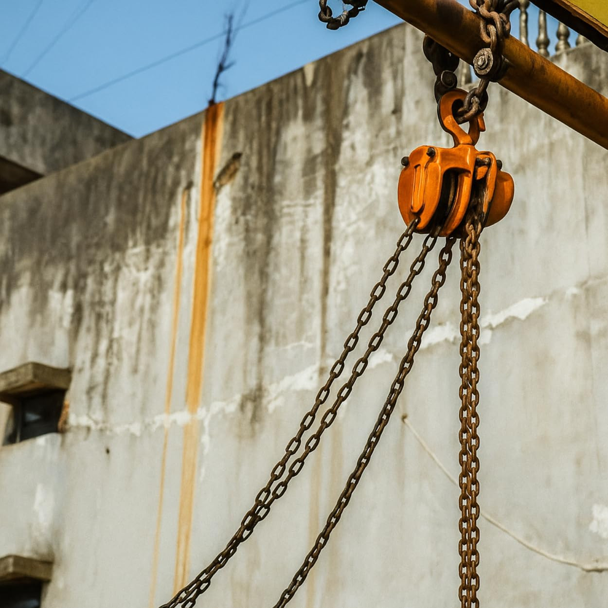 IND FIRST CHOICE Manual Chain Block – 3 Ton Capacity, 3 Meter Lift, Single Fall