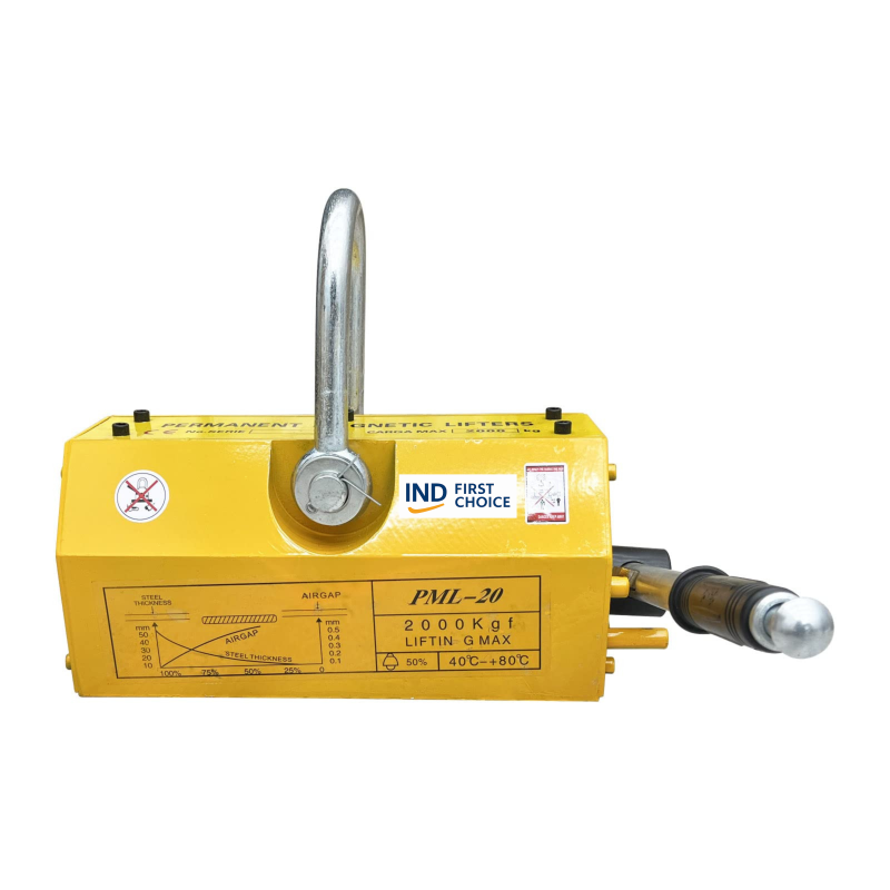 IND FIRST CHOICE | Heavy-Duty Permanent Magnetic Lifter | 2000 Kg Capacity | Industrial Metal Sheet & Plate Lifting Tool