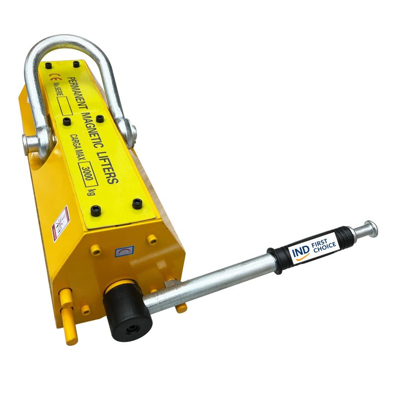 IND FIRST CHOICE | Heavy-Duty Permanent Magnetic Lifter | 3000 Kg Capacity | Industrial Metal Sheet & Plate Lifting Tool
