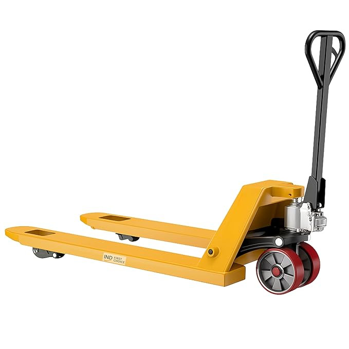 IND FIRST CHOICE 3.5 Ton Hydraulic Hand Pallet Truck | 1150 x 550 mm Fork | Extra Heavy Duty | 685 mm Nylon Wheel Base | Material Handling Equipment